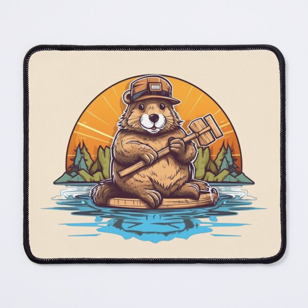 Item preview, Majestic , colorful beaver theme designed and sold by Okracha.