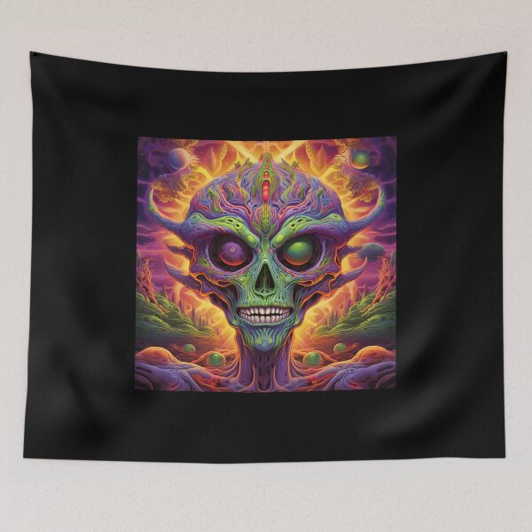 Item preview, Psychedelic Alien designed and sold by Beyond The Veil.