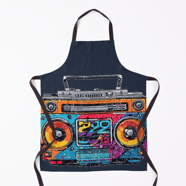 Item preview, Funky Groove Machine: Colorful 80s Boombox Art designed and sold by minjagoods.