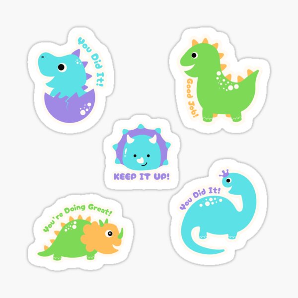 Cute Quote Stickers for Classroom - Fun Stickers - Green Stickers