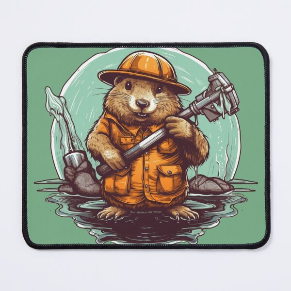 Item preview, Majestic , Colorful beaver theme designed and sold by Okracha.