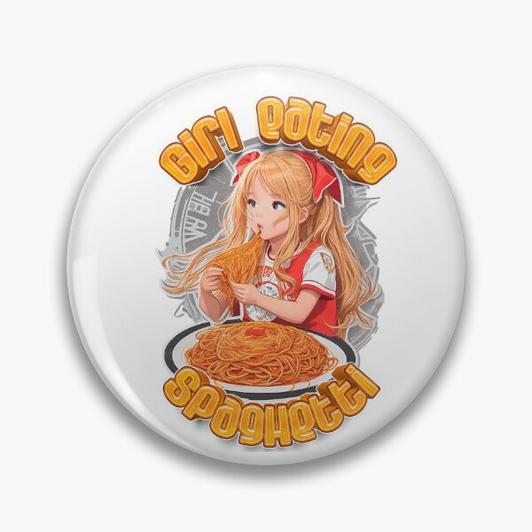 Item preview, Girl Eating Spaghetti 2023 designed and sold by Graficolandia.