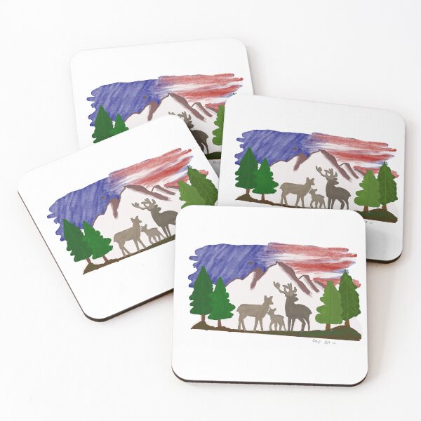 Item preview, Deer with the American Flag designed and sold by DaisyDotco.
