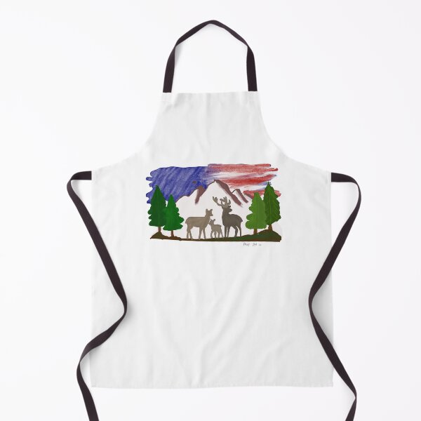 Item preview, Deer with the American Flag designed and sold by DaisyDotco.