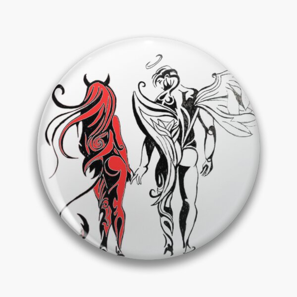 Item preview, A devil and an angel designed and sold by Sanooshop.