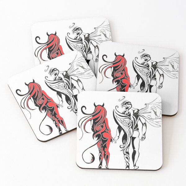 Item preview, A devil and an angel designed and sold by Sanooshop.
