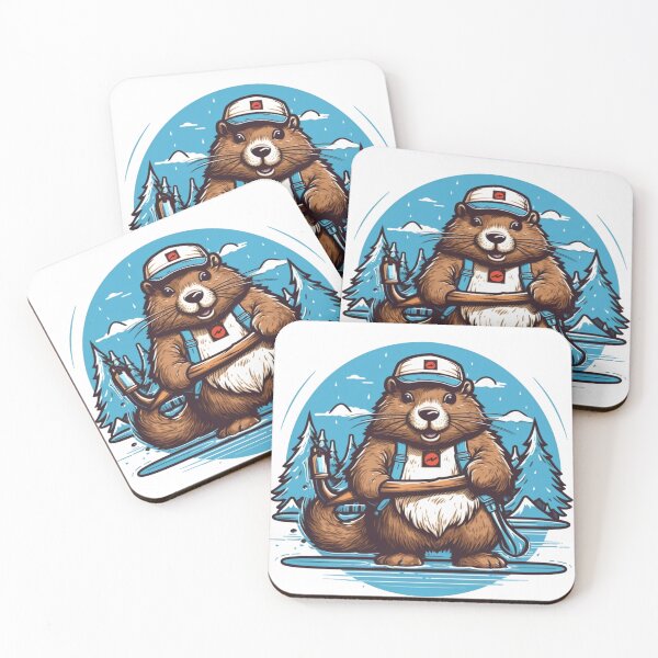 Item preview, Majestic , Colorful beaver theme designed and sold by Okracha.