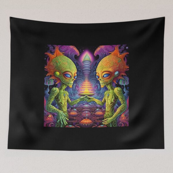 Item preview, Psychedelic Alien designed and sold by Beyond The Veil.