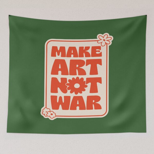Item preview, MAKE ART NOT WAR designed and sold by asymmetrickid.