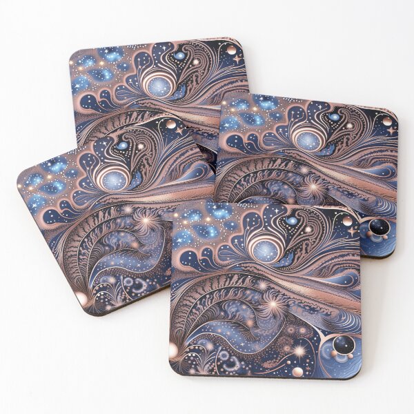 Item preview, Other Worldly Designs-Stars, nebulas, planets with feathers designed and sold by BirdsnStuff.