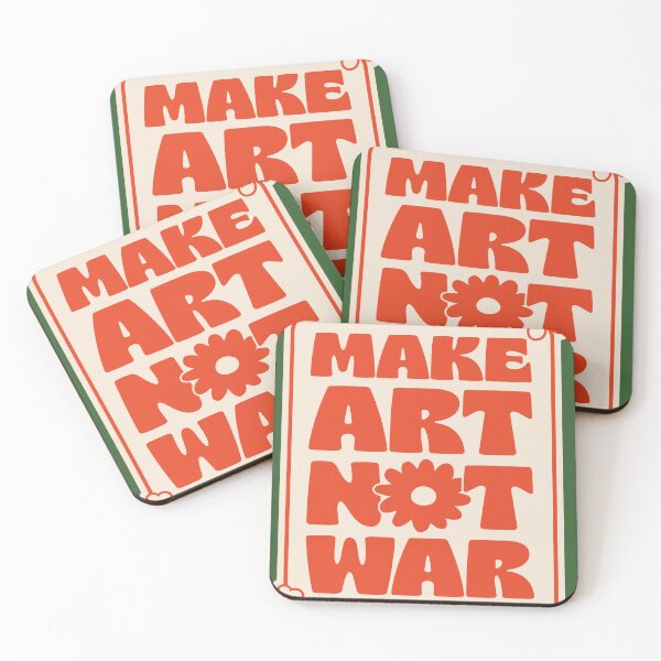 Item preview, MAKE ART NOT WAR designed and sold by asymmetrickid.