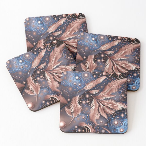 Item preview, Other Worldly Designs- nebulas, stars, galaxies, planets with feathers  designed and sold by BirdsnStuff.
