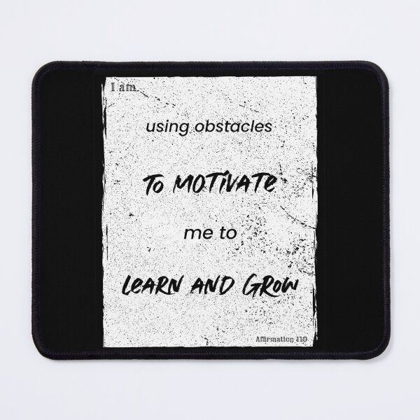 Item preview, Positive Affirmations: Using Obstacles (Minimalist Black on White) designed and sold by ieluxury.