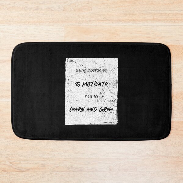 Item preview, Positive Affirmations: Using Obstacles (Minimalist Black on White)  designed and sold by ieluxury.