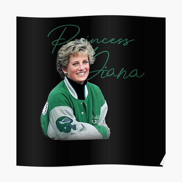 Princess Diana Philadelphia Eagles Green Wool Jacket