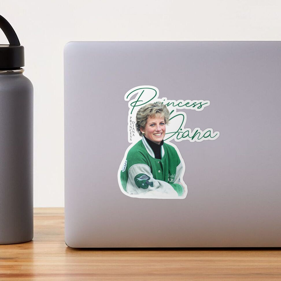 Princess Diana The Philadelphia Eagles Jacket Sticker for Sale by  RandonShane