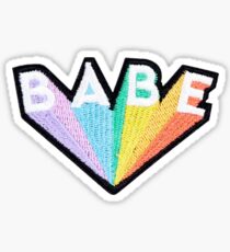 Babe Rainbow Patch Sticker