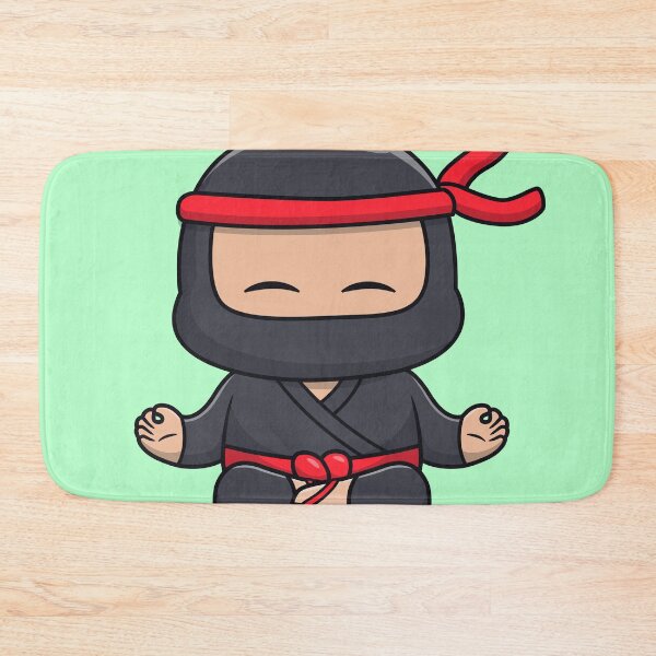 Item preview, Cute Ninja Meditation Yoga Cartoon Vector Icon designed and sold by hjian8219.