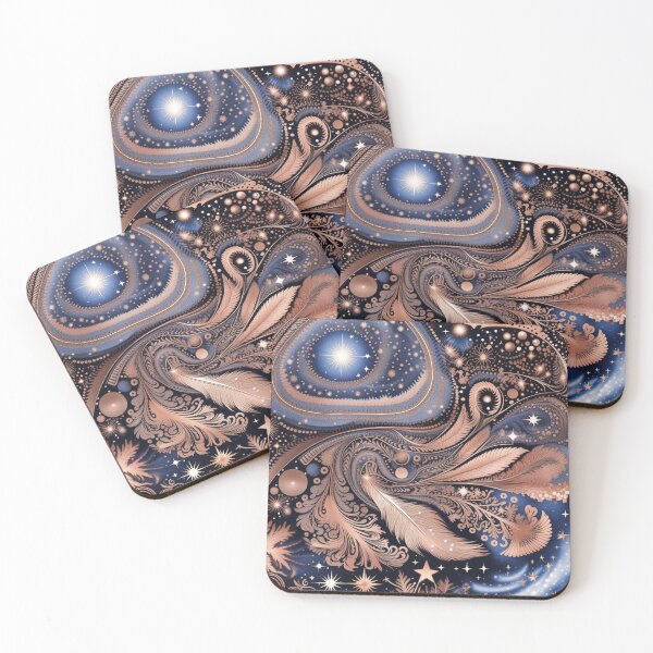 Item preview, Other Worldly Designs- nebulas, stars, galaxies, planets with feathers  designed and sold by BirdsnStuff.