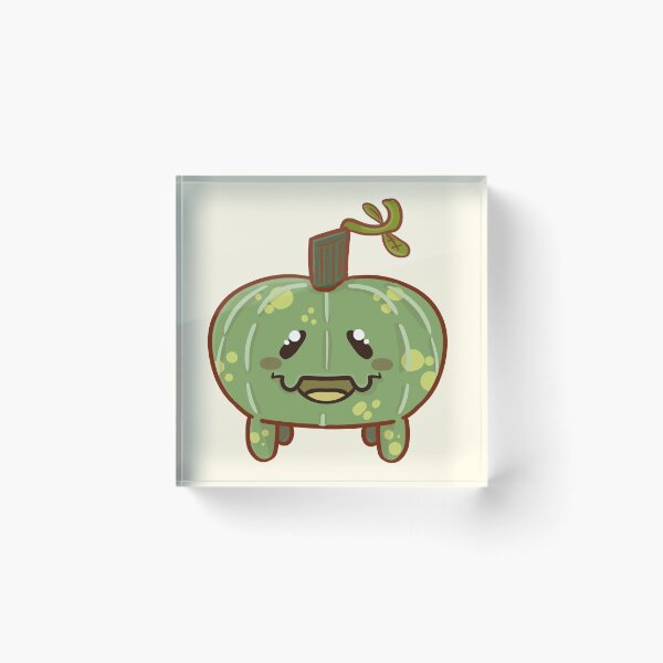 Item preview, greenie pumpkin friend designed and sold by Ace Scribbles.