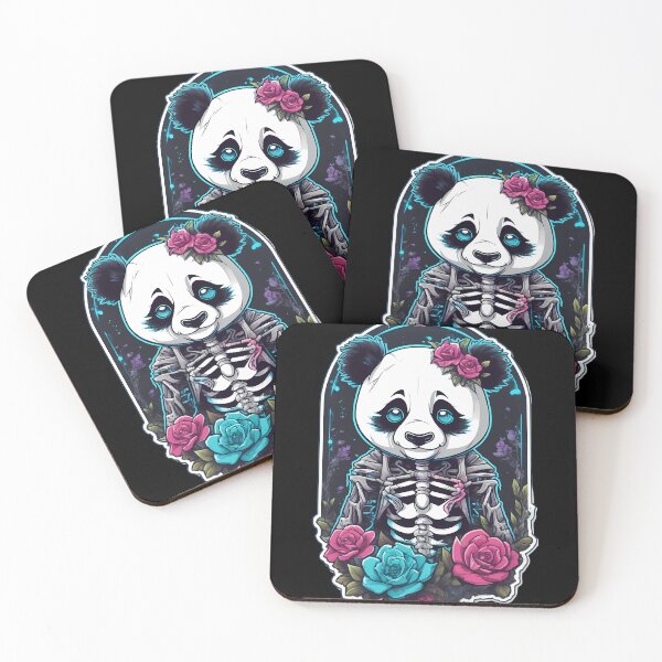 Item preview, Panda Creepypasta Skeleton in Creepy Floral Setting designed and sold by Mechanical-Artt.