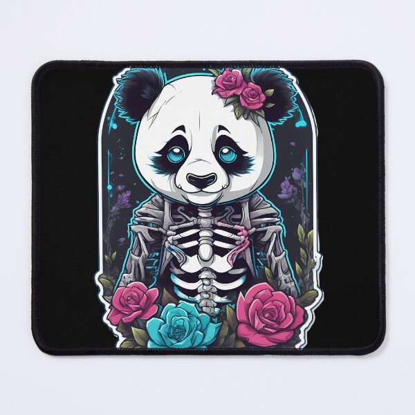 Item preview, Panda Creepypasta Skeleton in Creepy Floral Setting designed and sold by Mechanical-Artt.
