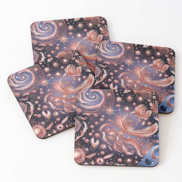 Item preview, Other Worldly Designs- nebulas, stars, galaxies, planets with feathers designed and sold by BirdsnStuff.