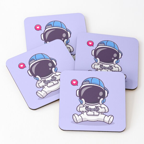 Item preview, Cute Astronaut Gaming Cartoon Vector Icon designed and sold by hjian8219.