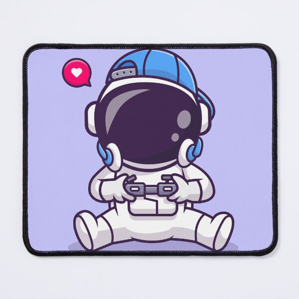 Item preview, Cute Astronaut Gaming Cartoon Vector Icon designed and sold by hjian8219.