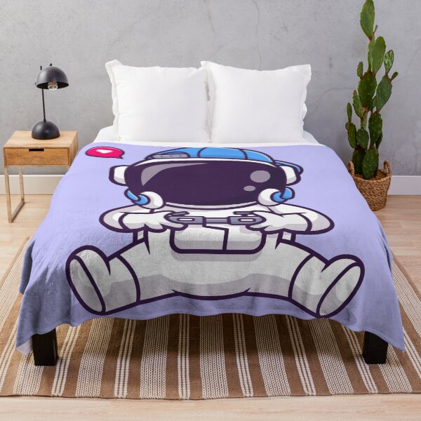Item preview, Cute Astronaut Gaming Cartoon Vector Icon designed and sold by hjian8219.