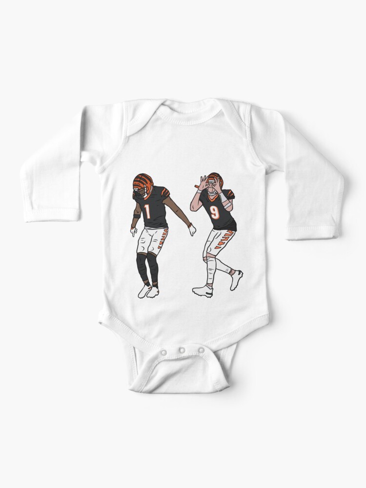 Ja'Marr Chase and Joe Burrow Griddy Baby One-Piece for Sale by