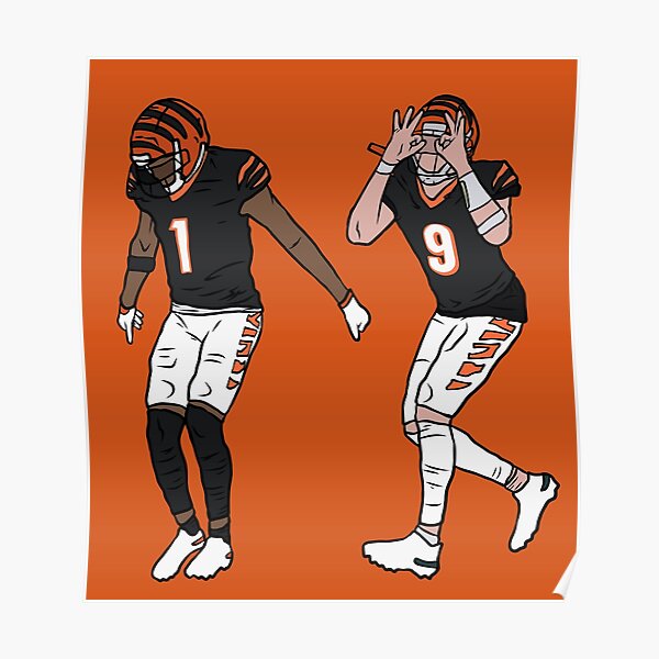 Ja'Marr Chase poster watercolor, Cincinnati Bengals Super Bowl, Ja'Mar –  Capital Canvas Prints