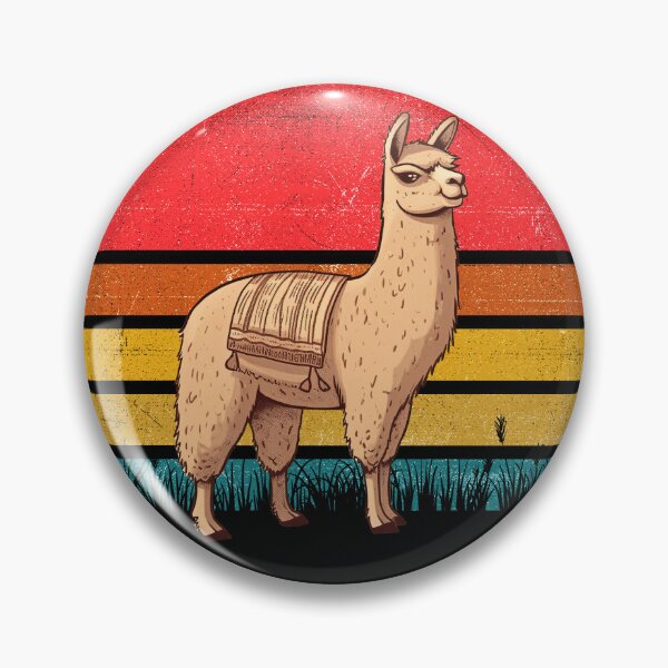 Artikelvorschau, Llama Vintage Retro Sunset entworfen und verkauft von rafaeltto.