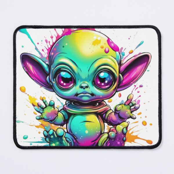Item preview, Cute Colorful Alien Baby Art designed and sold by Dioscuri Digital.