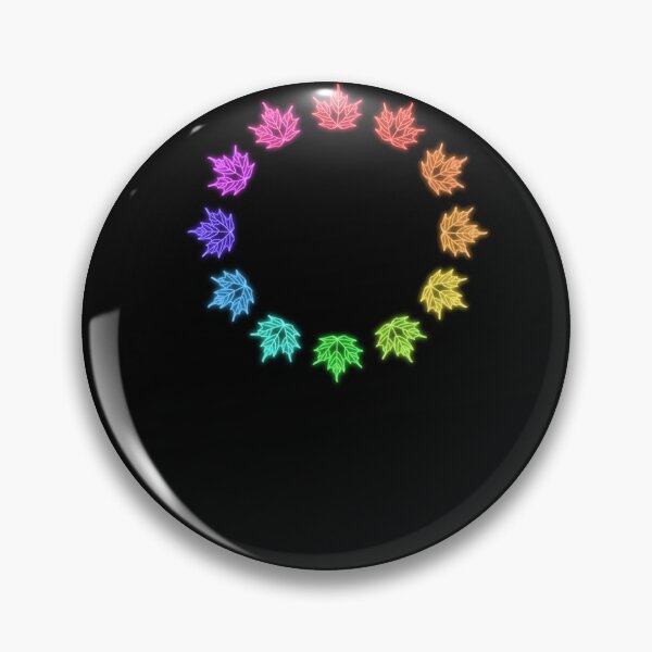 Item preview, Rainbow Neon Light Maple Leaf Ring  	 designed and sold by detdskac15.