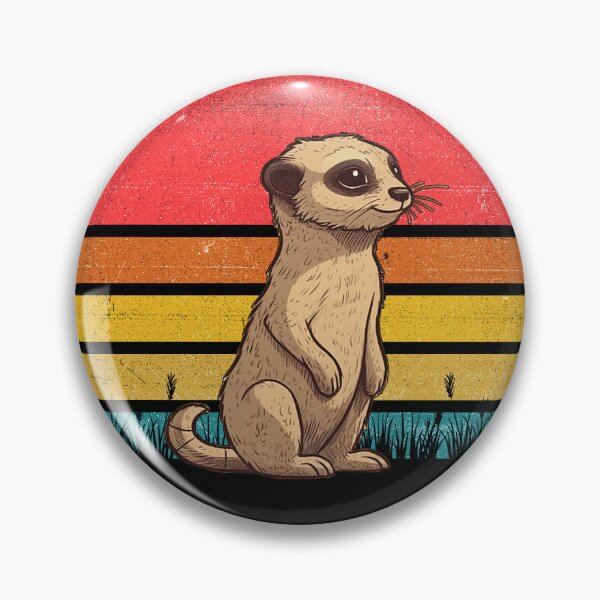 Item preview, Meerkat Vintage Retro Sunset designed and sold by rafaeltto.