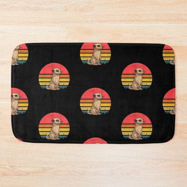 Item preview, Meerkat Vintage Retro Sunset designed and sold by rafaeltto.