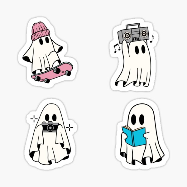 Item preview, Ghost sticker pack designed and sold by jechaiyells.