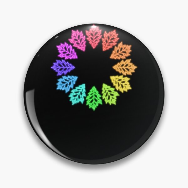 Item preview, Rainbow Neon Light Oak Leaf Ring  	 designed and sold by detdskac15.