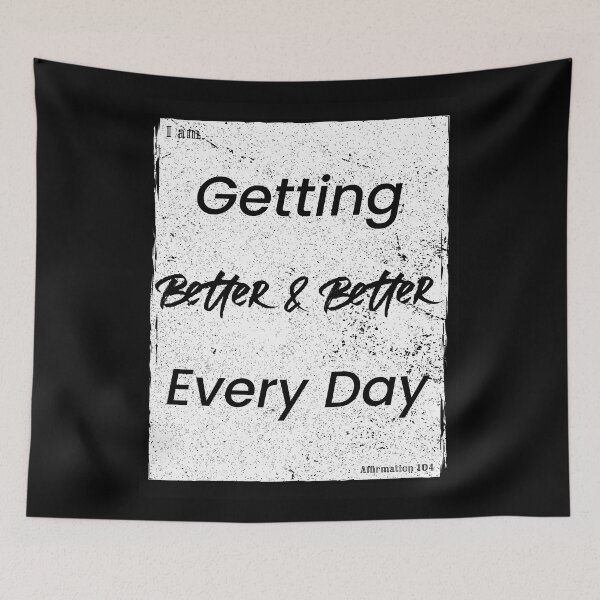 Item preview, Positive Affirmations: Getting Better (Minimalist Black on White)  designed and sold by ieluxury.