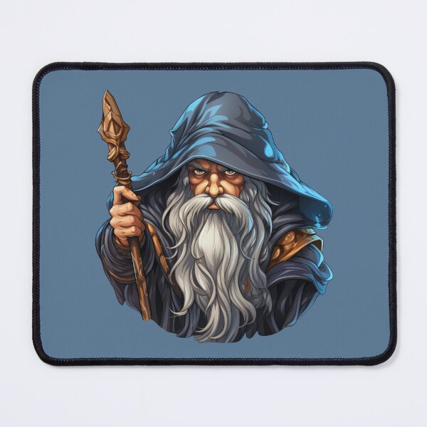 Item preview, Noble Old Wizard with White Beard and Staff designed and sold by kualio.