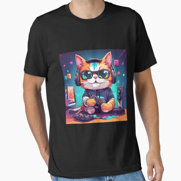 ★AWESOMEUS★ SMILE CAT IN THE HOUSE PIGMENT TSHIRT 4COLOR T-shirt 4D Rock Chang Original Cute Clown Cat Glow in He
