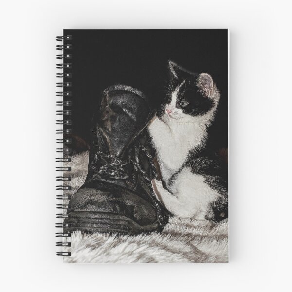 Item preview, Black and white kitten with boot designed and sold by HaleyRedshaw.