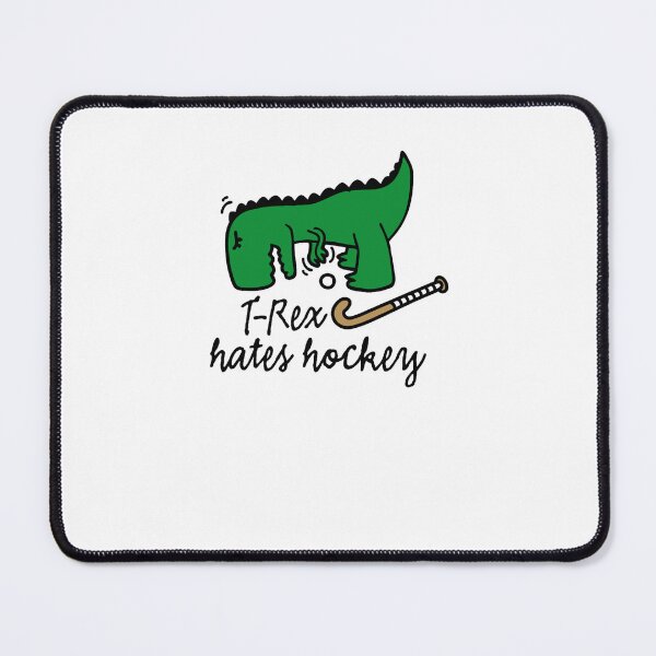 Item preview, T-Rex hates hockey field hockey player dinosaur designed and sold by thiendao4.