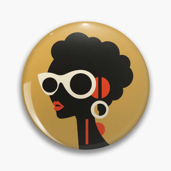 Item preview, Black Power in Shades, Minimalist African Woman artwork Nº29C designed and sold by Bauani.