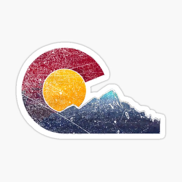Colorado Avalanche Reverse Retro Flag Sticker for Sale by Coloradolove