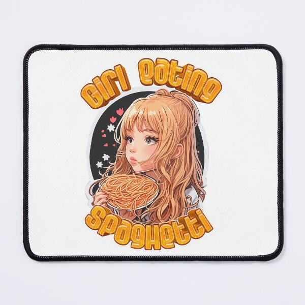 Item preview, Girl Eating Spaghetti 2023 designed and sold by Graficolandia.