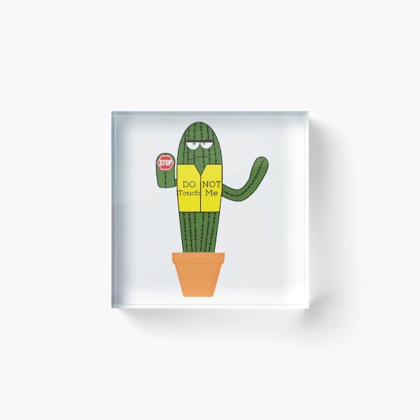 Item preview, Don't Touch Me Cactus designed and sold by FeliciaArtStudi.