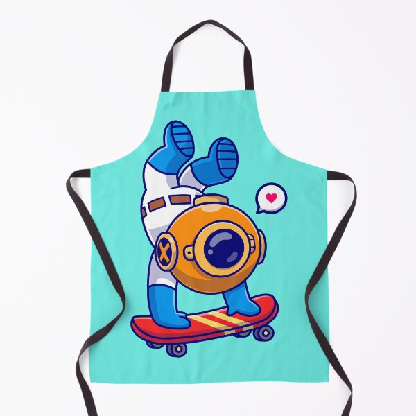Item preview, Cute Diver Skating Through the Depths Cartoon Vector Icon designed and sold by hjian8219.