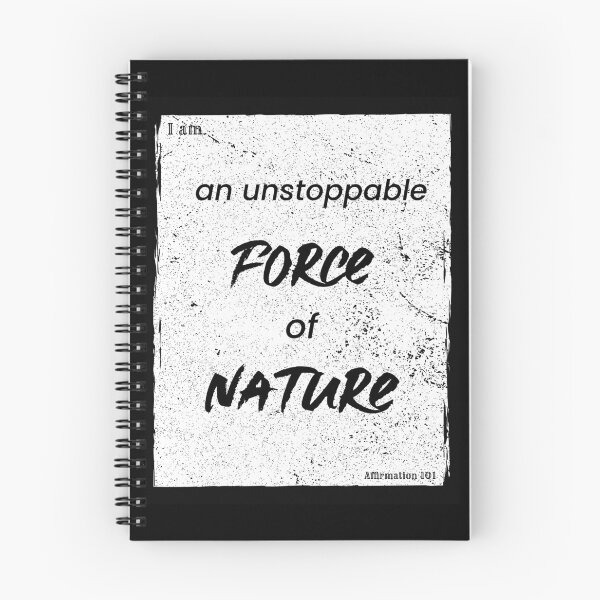 Item preview, Positive Affirmations: Unstoppable force (Minimalist Black on White)  designed and sold by ieluxury.